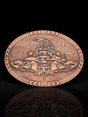 MONTANA SILVERMITHS Bronze Gadsden Don't Tread On Me Belt Buckle Retail $140 NEW